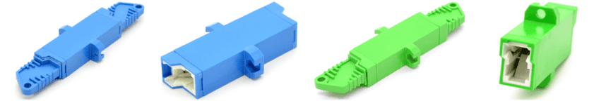 E2000 to E2000 Single Mode Simplex with Flange Fiber Adapter