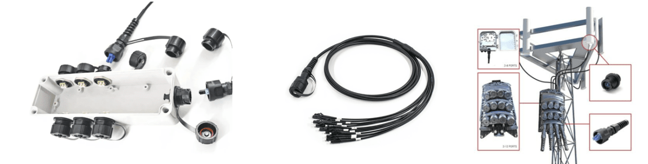 IP67 Armoured 24 Fibers ODVA MPOMTP φ70mm Waterproof Fiber Patch Cord1