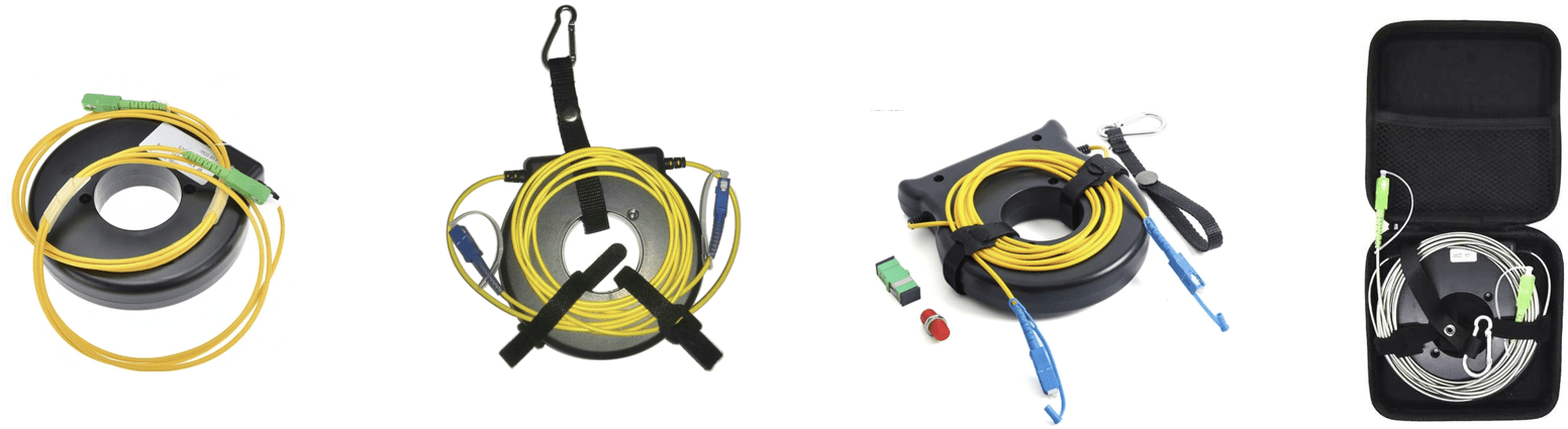 HTO9O07 Round OTDR Fiber Launch Cable Box Black Shell HTO9O07 Round OTDR Fiber Launch Cable Box Black Shell