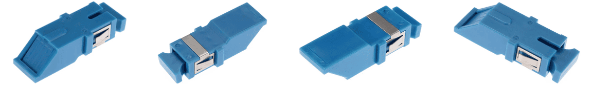 SCUPC to SCUPC SM SX Inner Shutter Fiber Adapter Without Flange