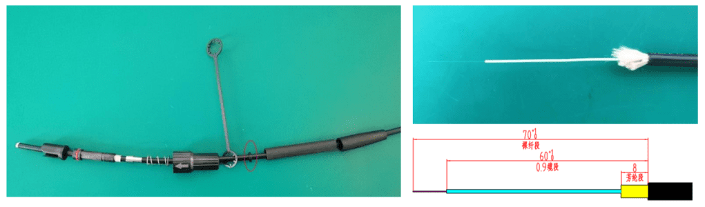 IP67 Mini Waterproof SCAPC MPO Fiber Optic Patch Cord 3