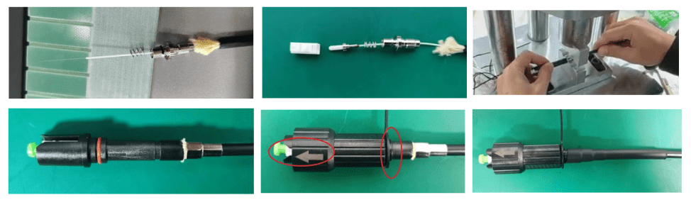 IP67 Mini Waterproof SCAPC MPO Fiber Optic Patch Cord 4