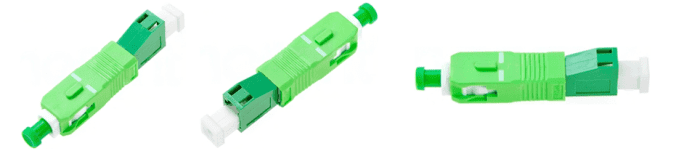 LCAPC Female to SCAPC Male Single mode Simplex Hybrid Fiber Adapter