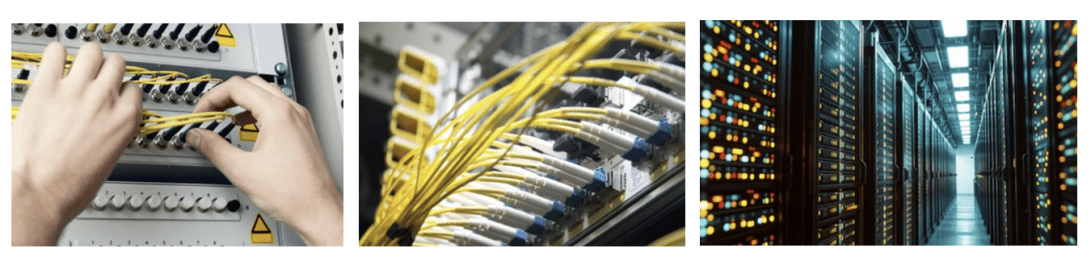 LC UPC to ST UPC OM3 50125um Duplex 20mm Fiber Optic Patch Cord 1