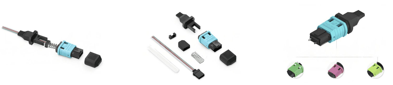 High Density MPOMTP Fiber Optic Connector