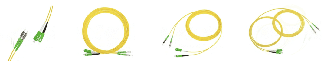 DINAPC to SCAPC Duplex Single Mode Fiber Optic Patch Cable