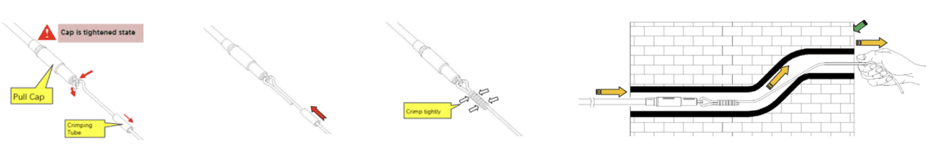 Pullable PRE Connectorized Bullet LCUPC to LCUPC Fiber Optic Patch Cord1